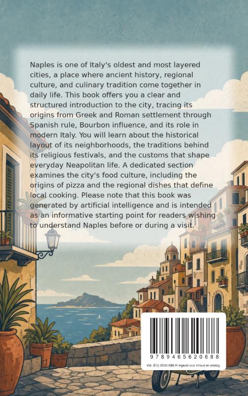 Achterkant van Discovering Naples