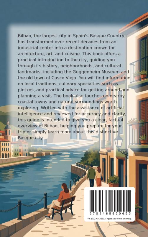Achterkant van Discovering Bilbao