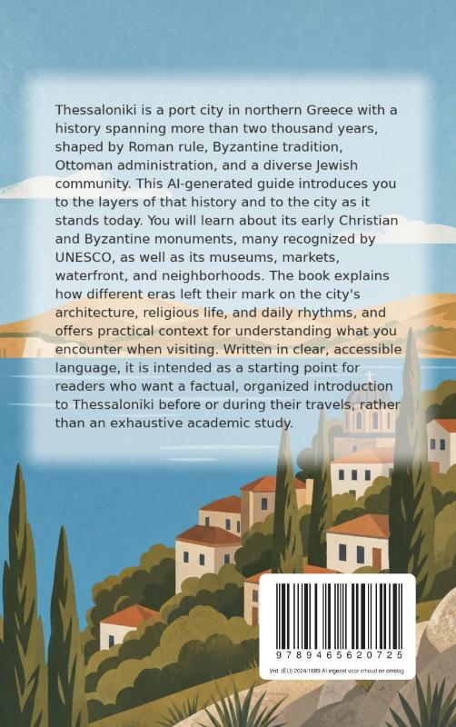 Achterkant van Discovering Thessaloniki