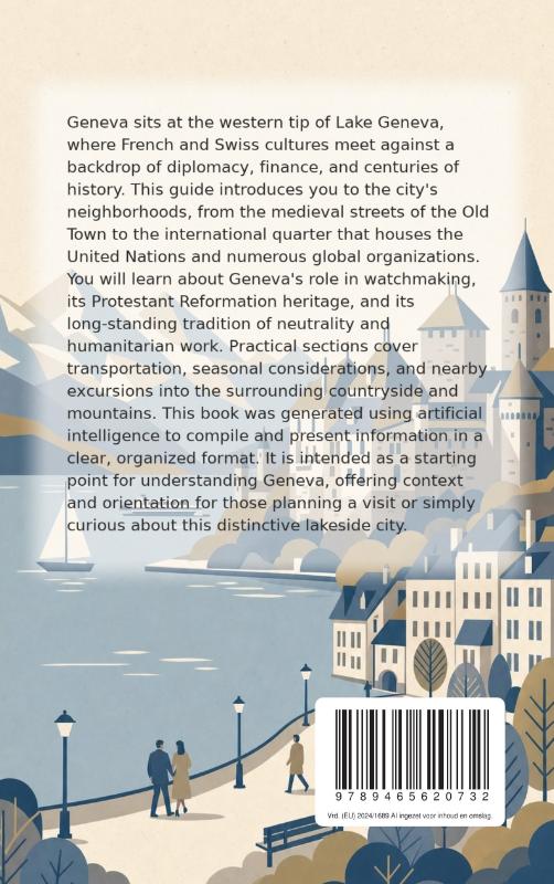 Achterkant van Discovering Geneva