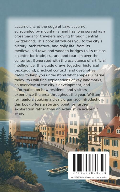 Achterkant van Discovering Lucerne