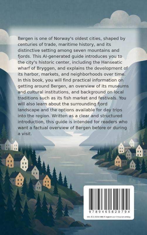 Achterkant van Discovering Bergen