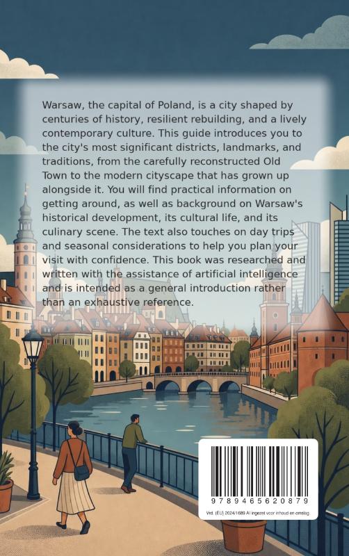 Achterkant van Discovering Warsaw