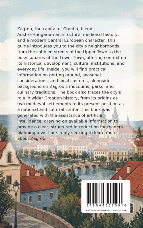 Achterkant van Discovering Zagreb