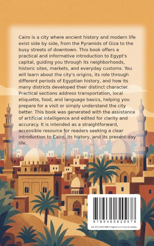 Achterkant van Discovering Cairo