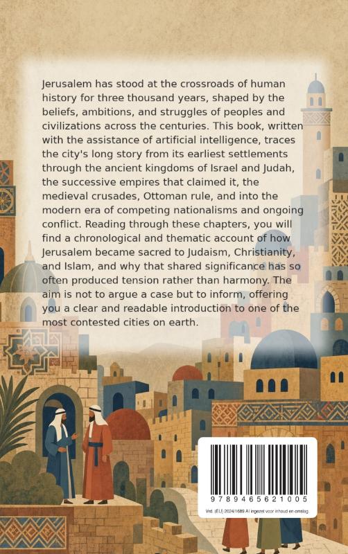 Achterkant van Discovering Jerusalem