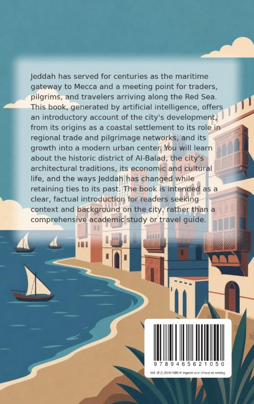 Achterkant van Discovering Jeddah