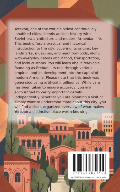 Achterkant van Discovering Yerevan