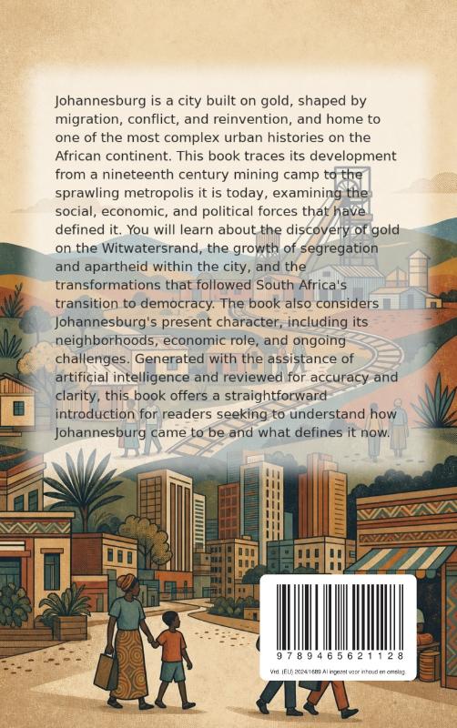 Achterkant van Discovering Johannesburg