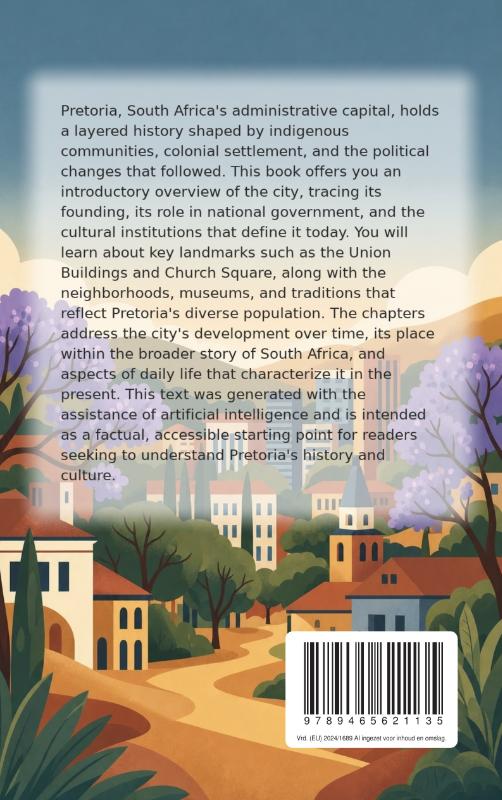 Achterkant van Discovering Pretoria