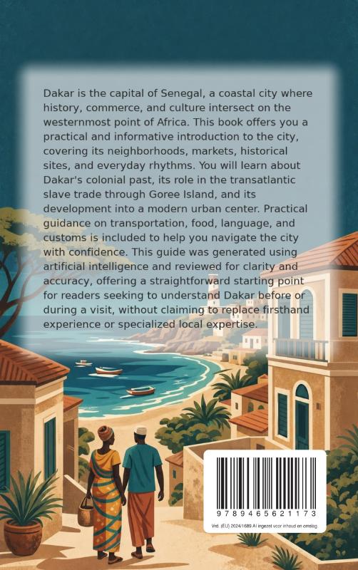 Achterkant van Discovering Dakar