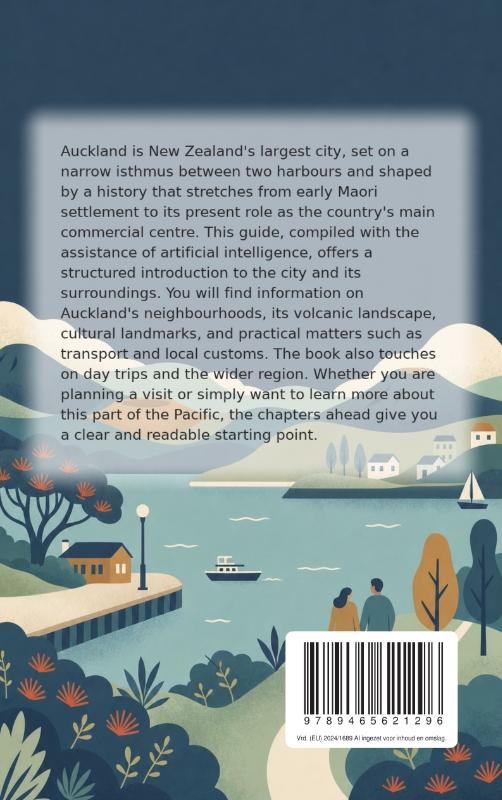 Achterkant van Discovering Auckland