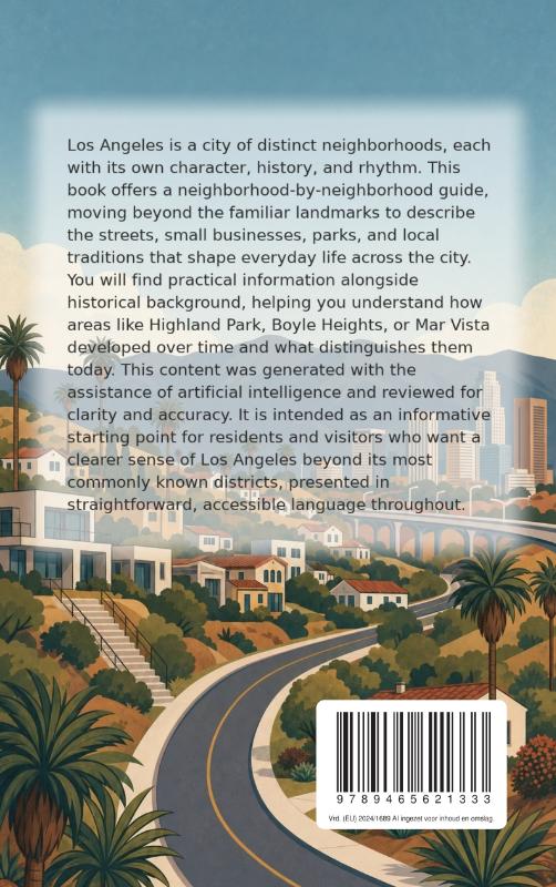 Achterkant van Discovering Los Angeles