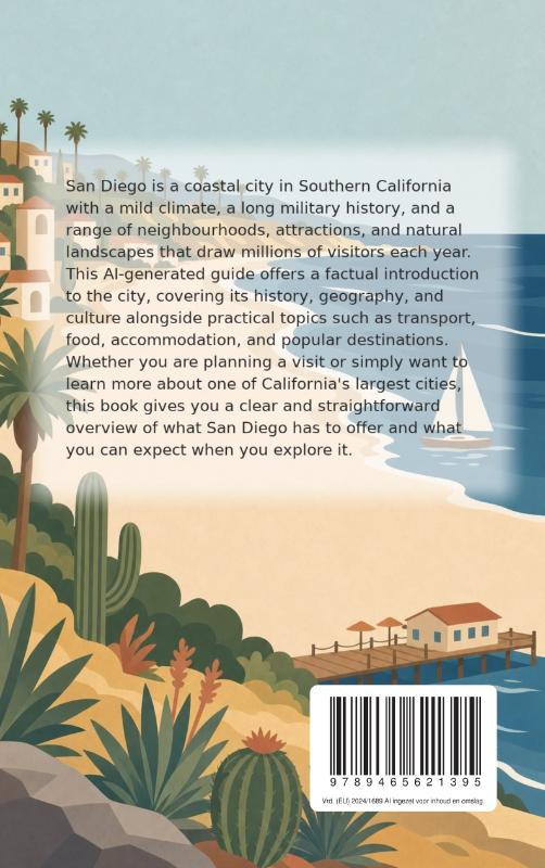 Achterkant van All About San Diego