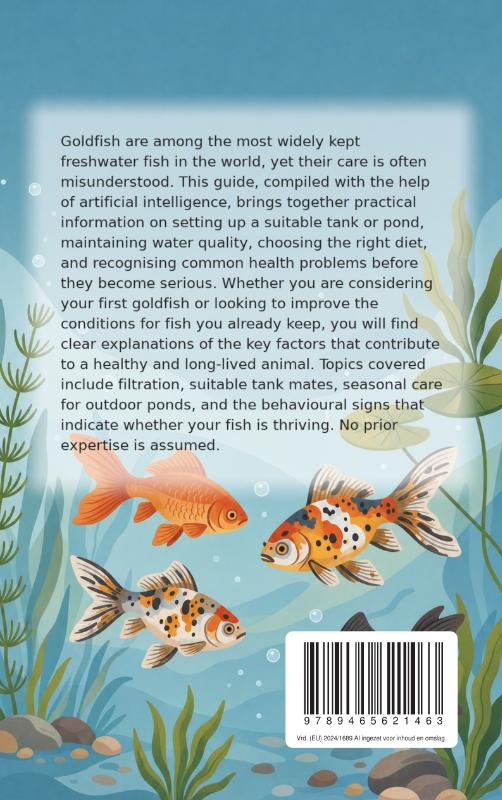 Achterkant van All About the Goldfish