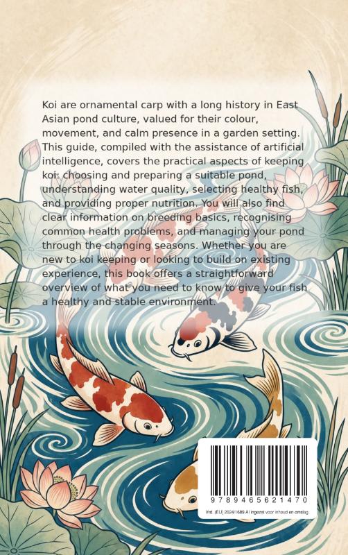 Achterkant van All About the Koi