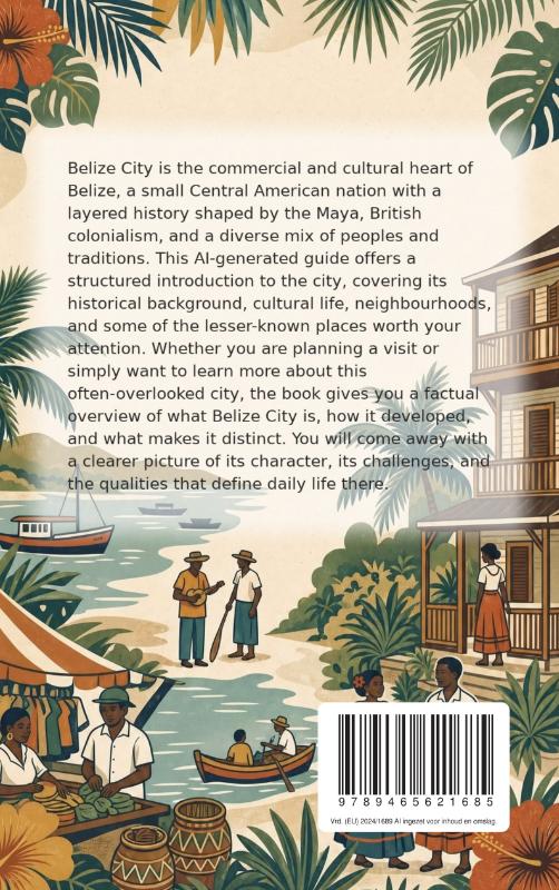 Achterkant van All About Belize City