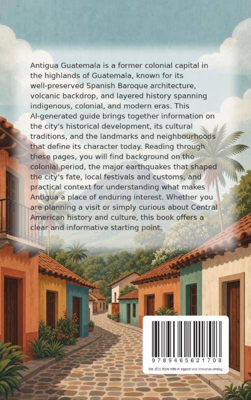 Achterkant van All About Antigua Guatemala
