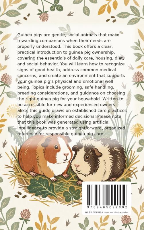 Achterkant van All About the Guinea Pig
