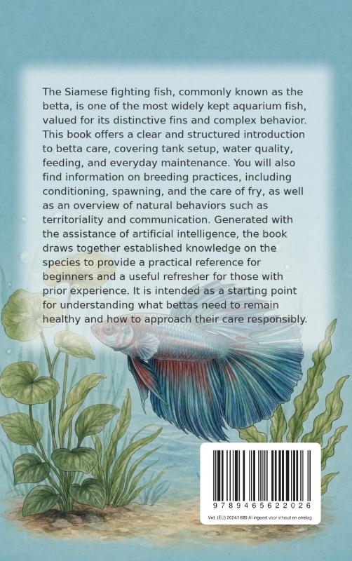 Achterkant van All About the Siamese Fighting Fish