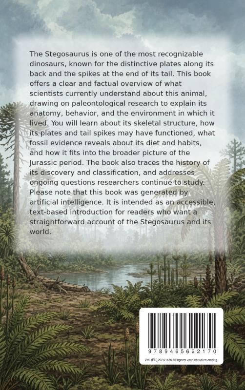 Achterkant van All About the Stegosaurus