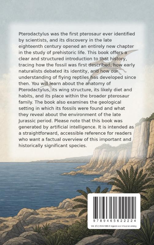 Achterkant van All About the Pterodactylus