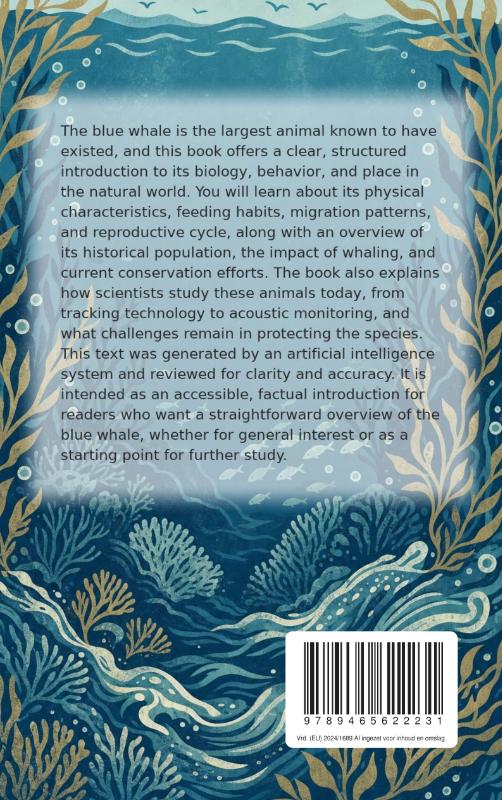 Achterkant van All About the Blue Whale