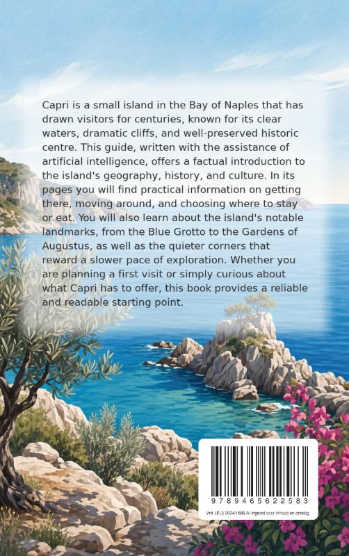 Achterkant van All About Capri