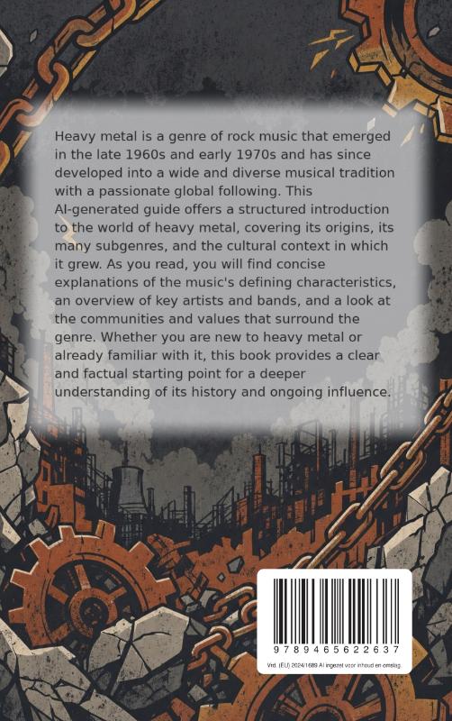 Achterkant van The World of Heavy Metal