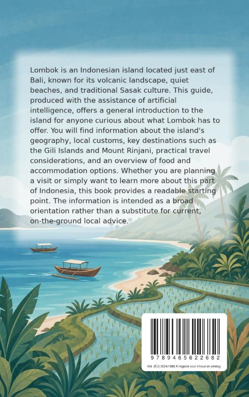 Achterkant van All About Lombok