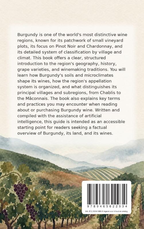 Achterkant van Wine Region: Burgundy