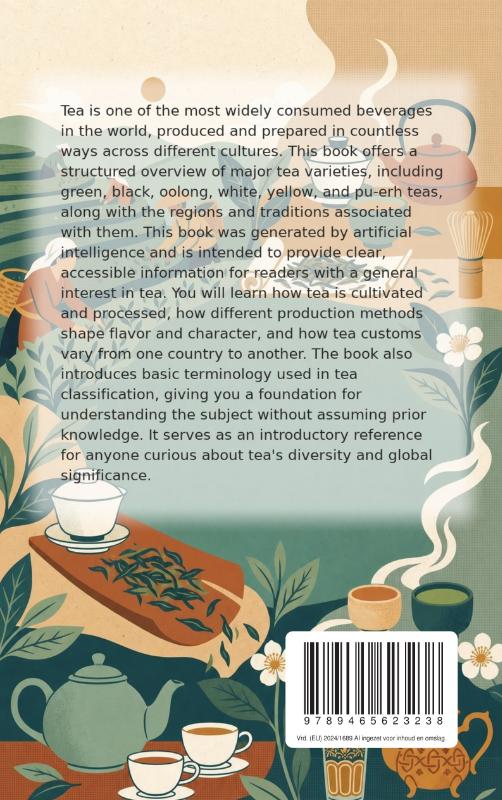 Achterkant van All About Tea Varieties Worldwide