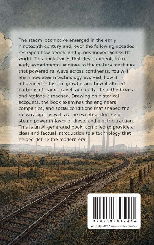 Achterkant van The History of the Steam Locomotive