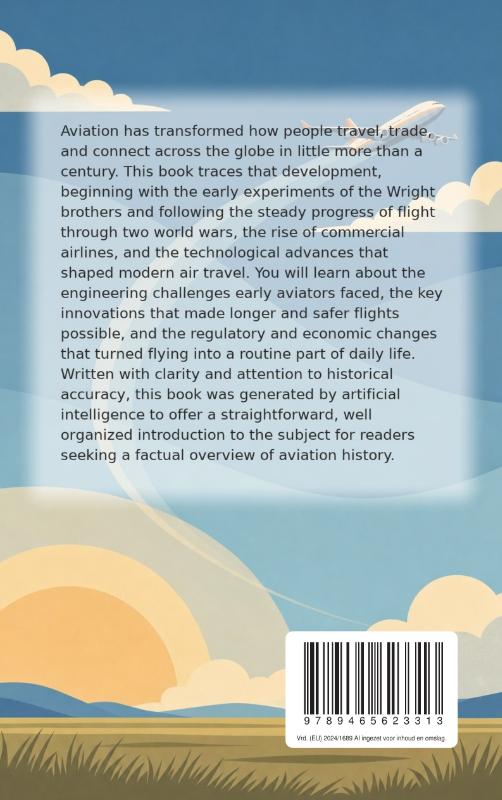 Achterkant van The History of Aviation
