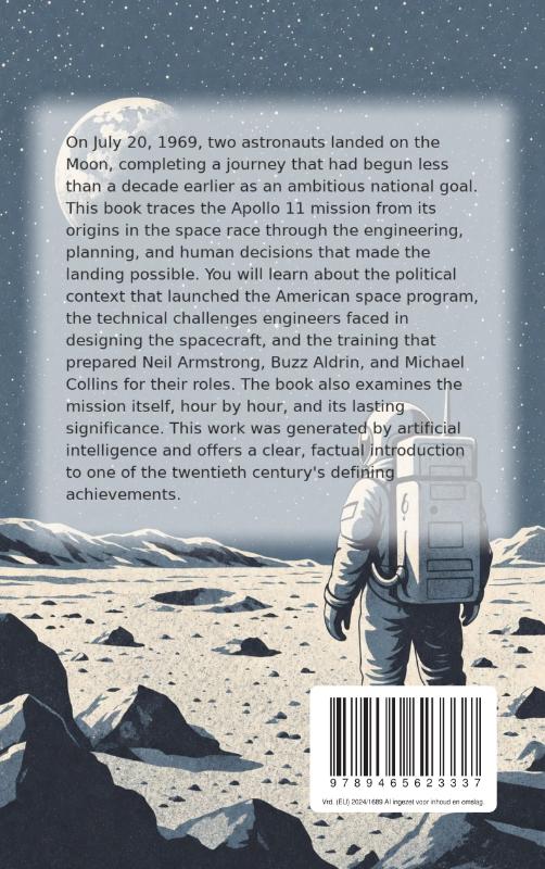 Achterkant van The Moon Landing