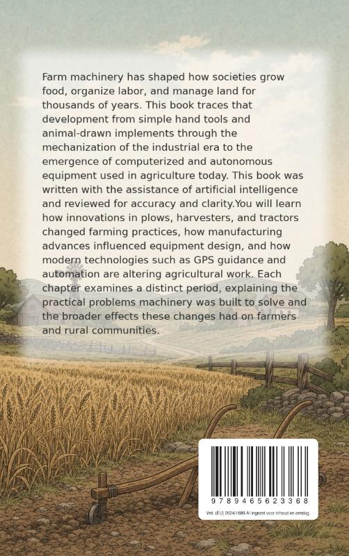 Achterkant van Farm Machinery Through the Ages