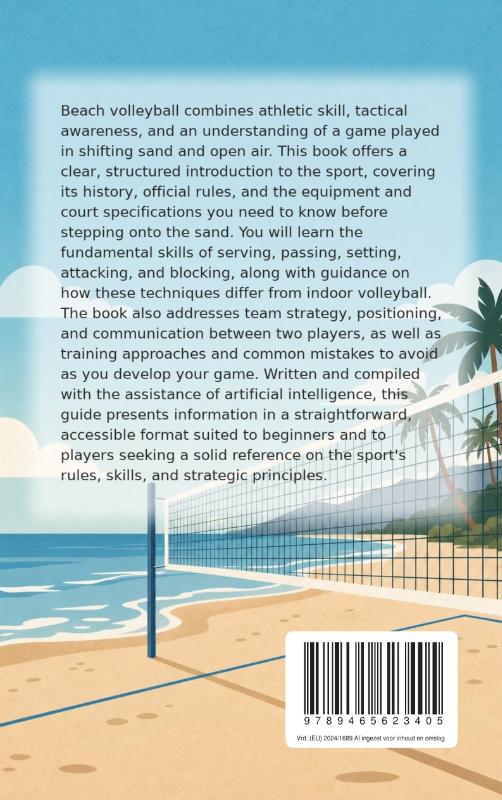 Achterkant van All About Beach Volleyball