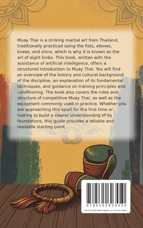 Achterkant van All About Muay Thai