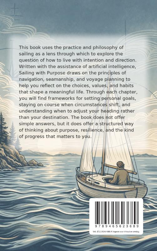 Achterkant van Sailing with Purpose