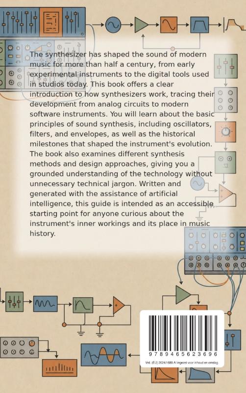 Achterkant van All About the Synthesizer
