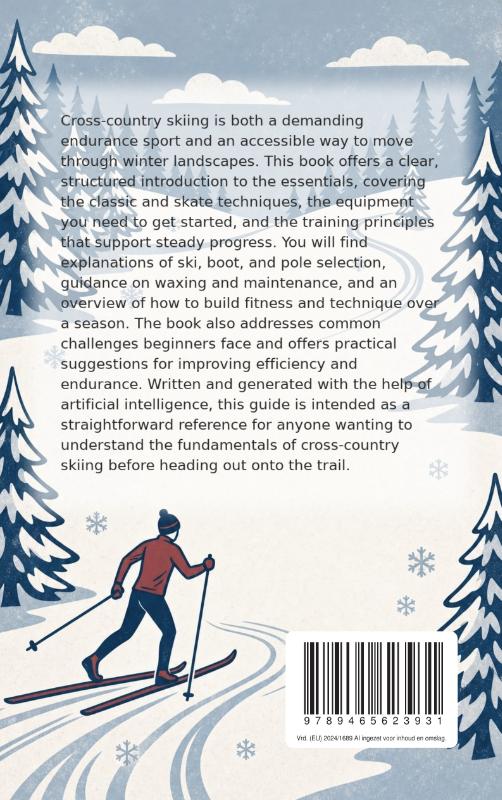 Achterkant van All About Cross-Country Skiing