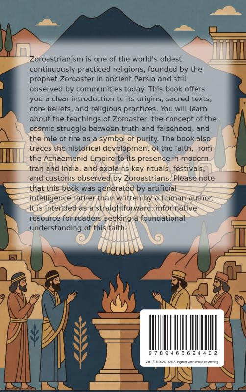 Achterkant van All About Zoroastrianism
