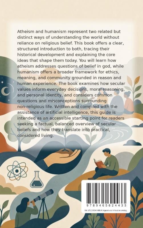 Achterkant van All About Atheism and Humanism
