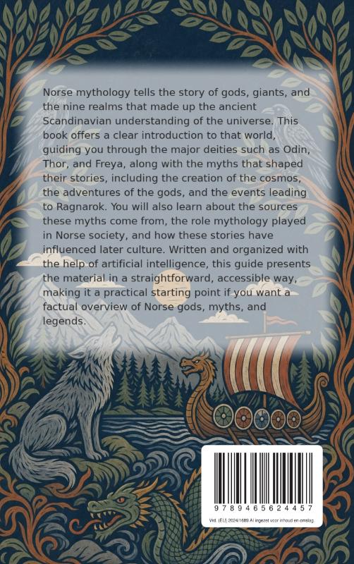 Achterkant van All About Norse Mythology