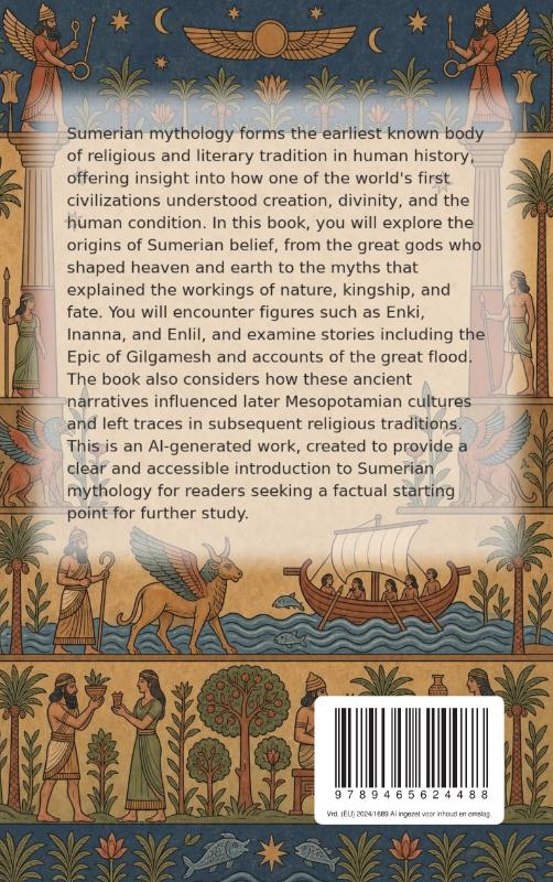 Achterkant van All About Sumerian Mythology