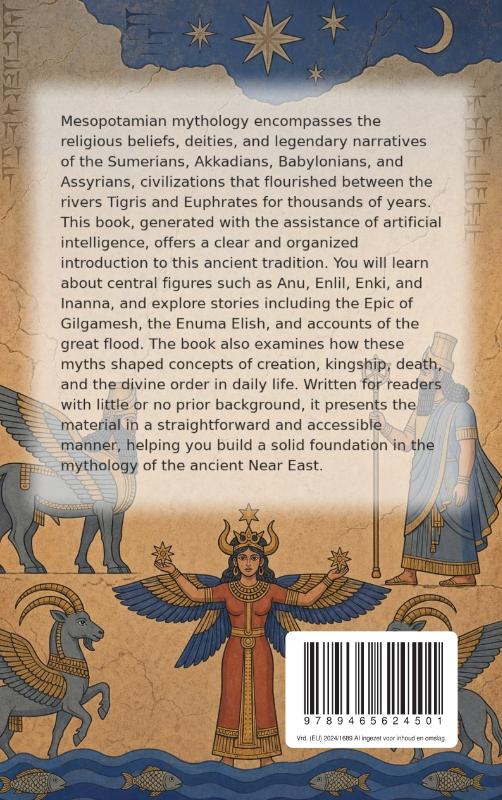 Achterkant van All About Mesopotamian Mythology