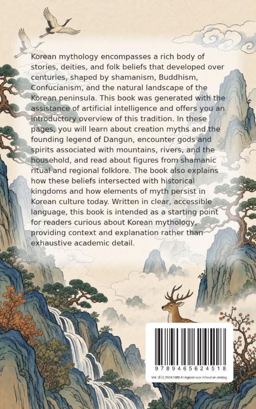 Achterkant van All About Korean Mythology