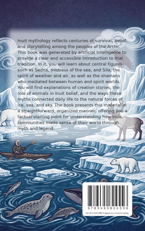 Achterkant van All About Inuit Mythology