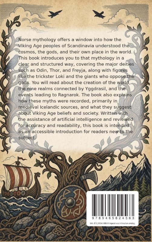 Achterkant van All About Viking Mythology