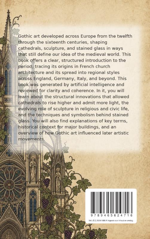 Achterkant van All About Gothic Art